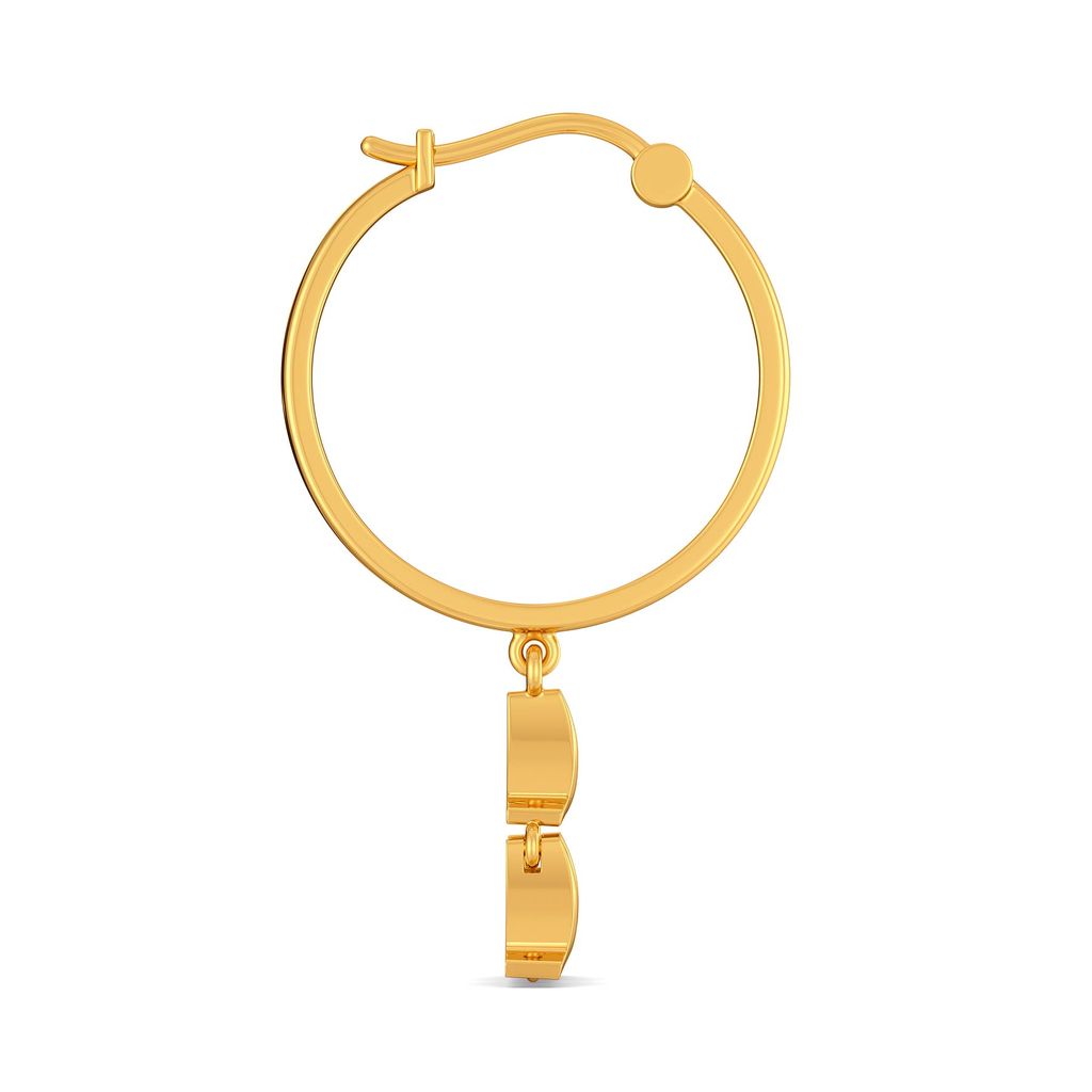 Mesh On My Mind Gold Earrings
