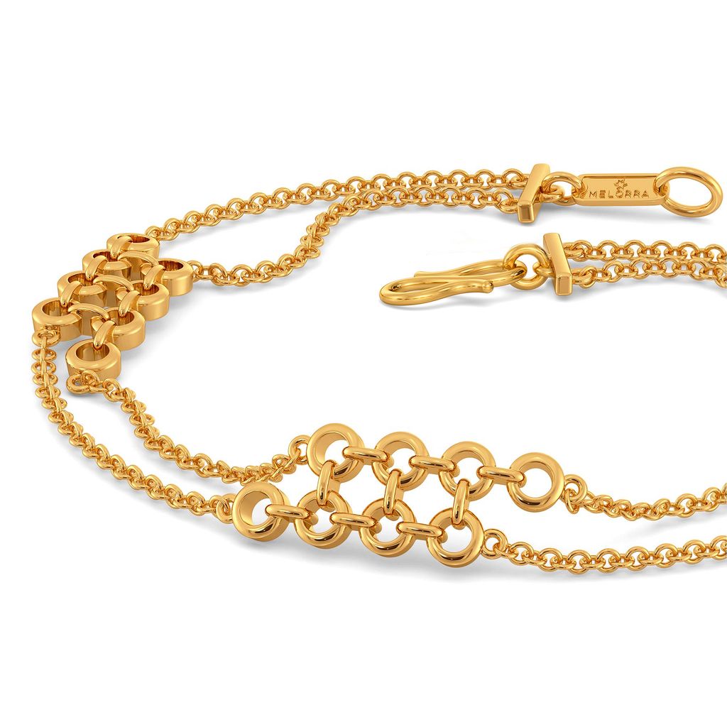 Woven in Net Gold Bracelets