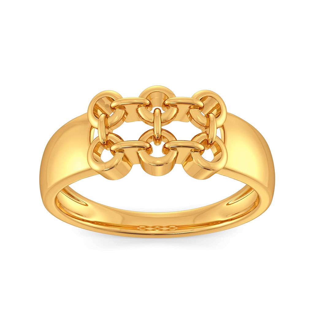 Woven in Net Gold Rings alternate view 2