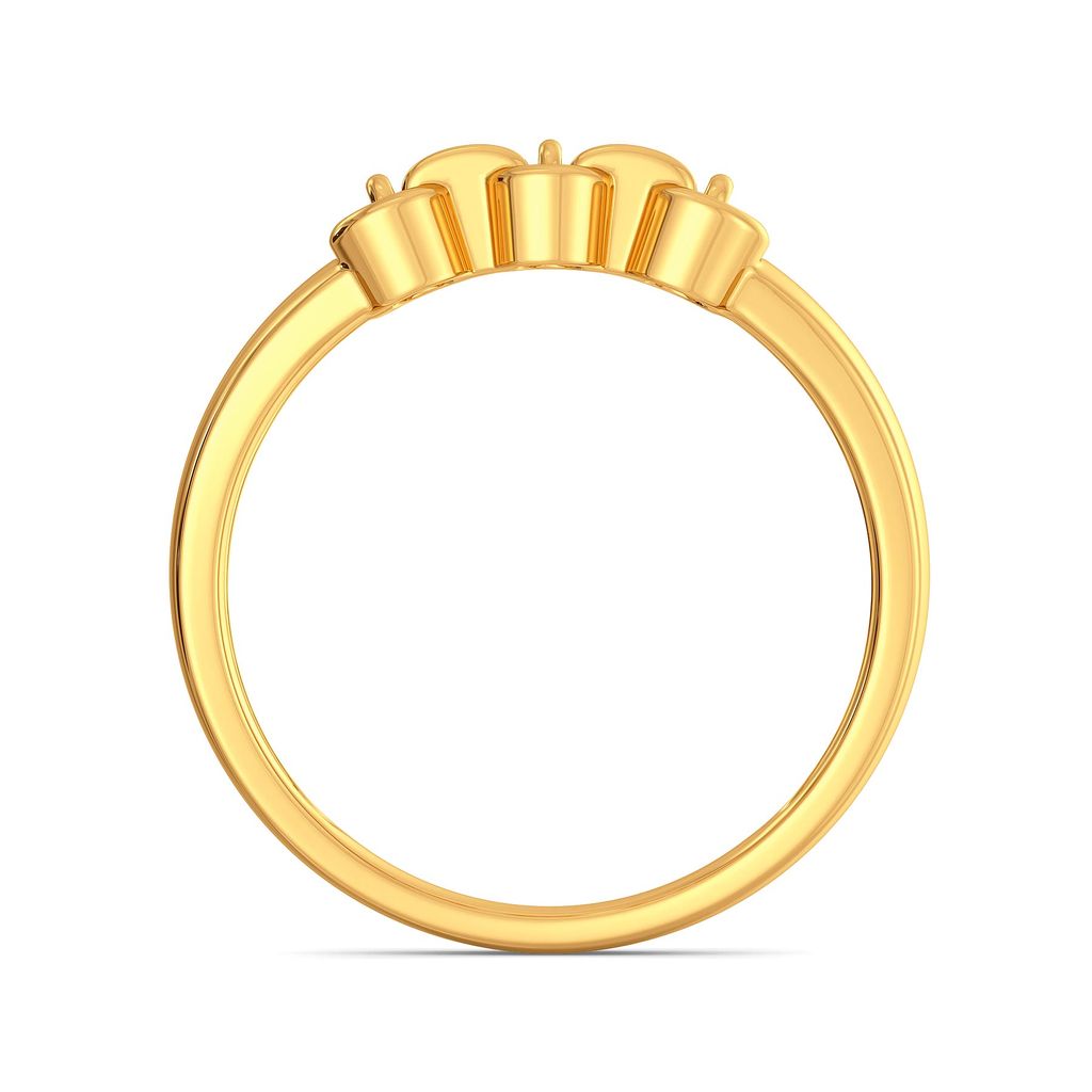 Woven in Net Gold Rings image