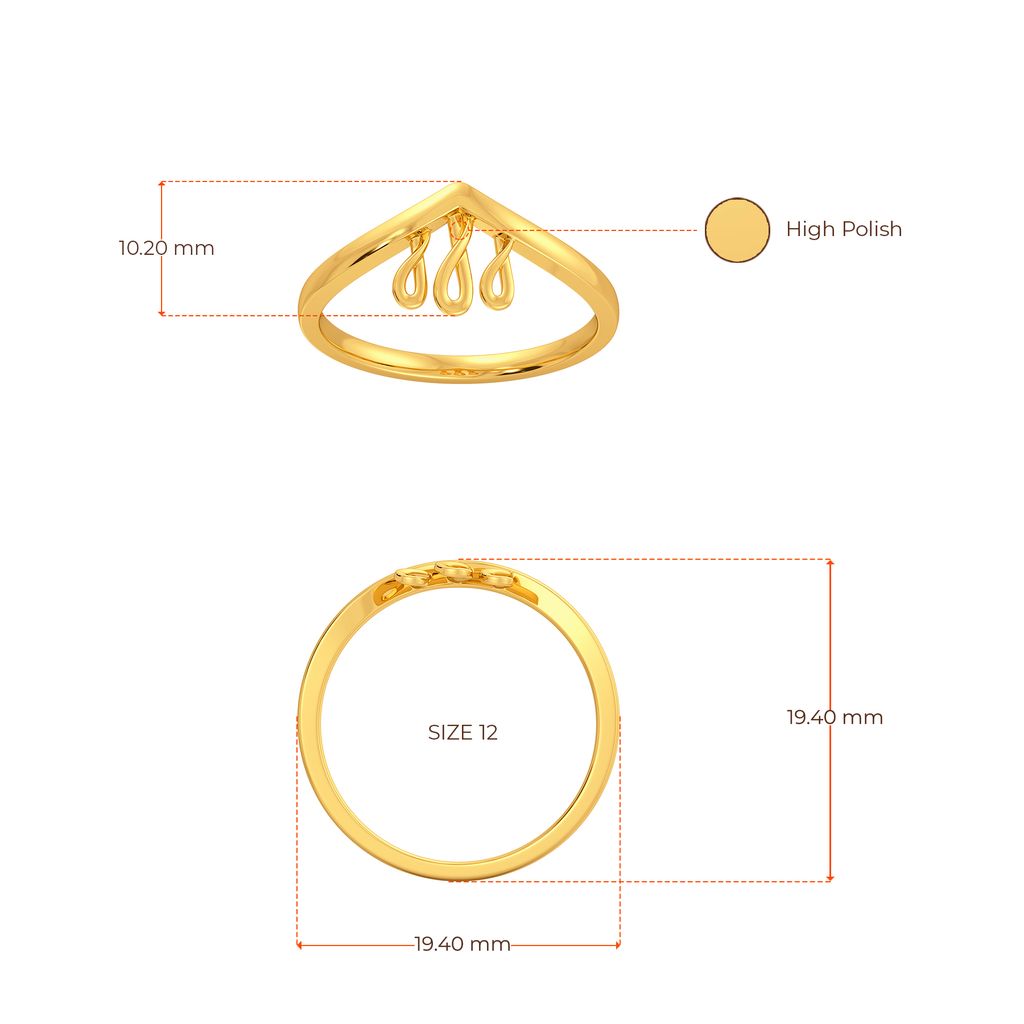 Sway With Fray Gold Rings image