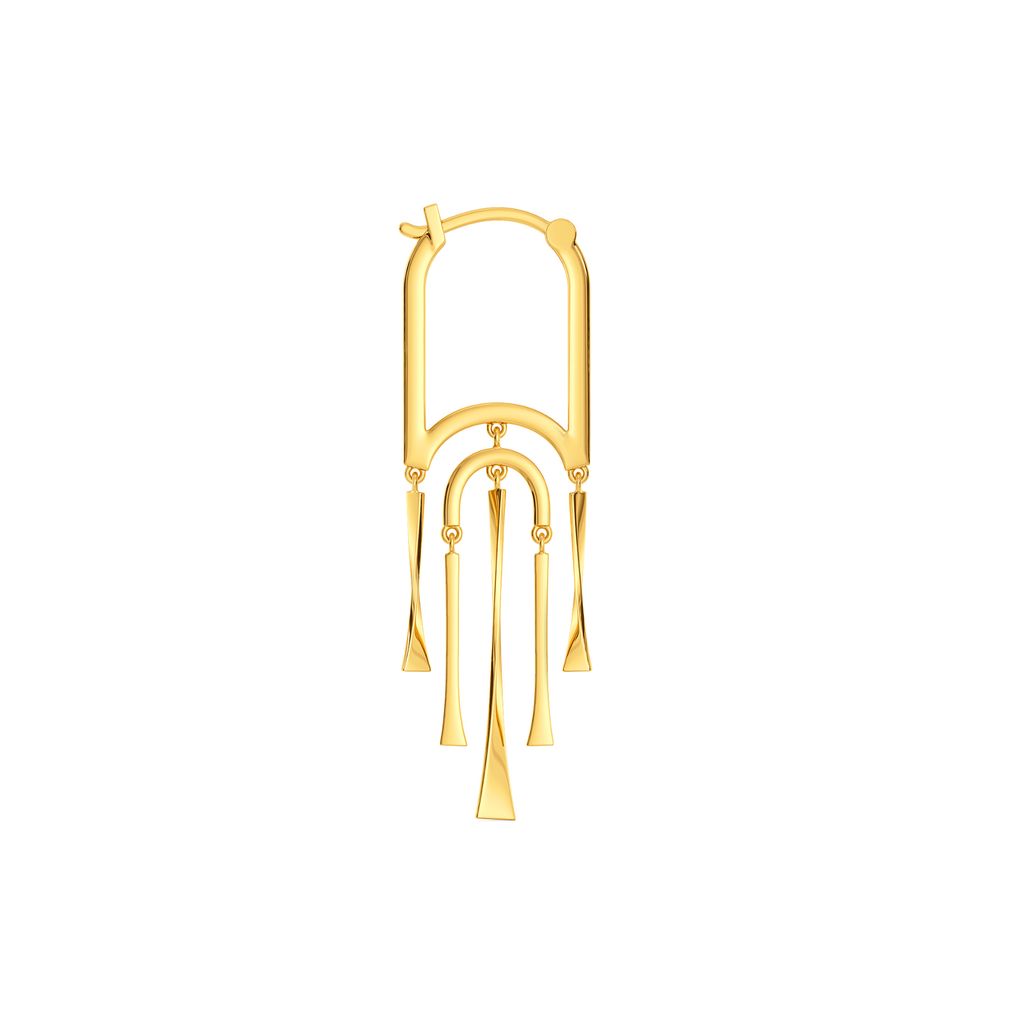 Fringe Breeze Gold Earrings