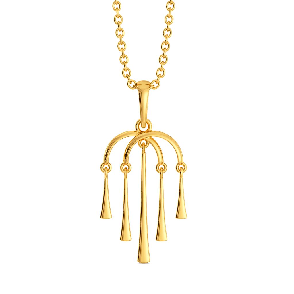 Fringe Breeze Gold Pendants