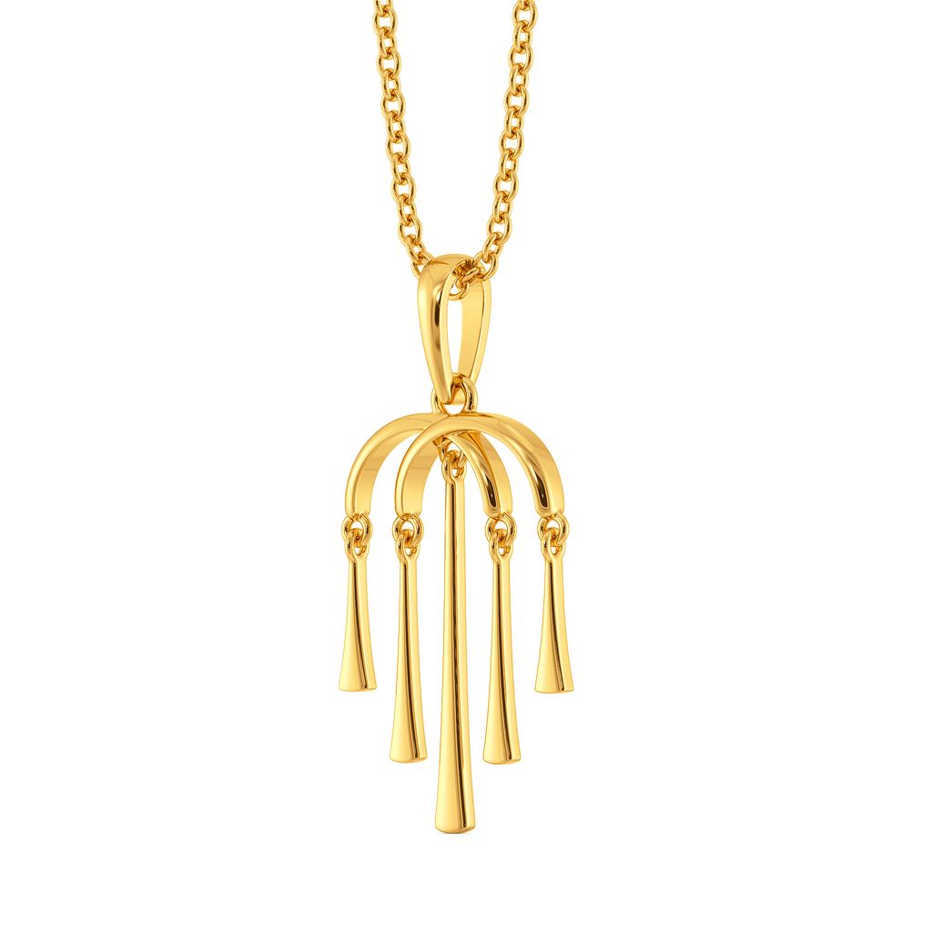 Fringe Breeze Gold Pendants