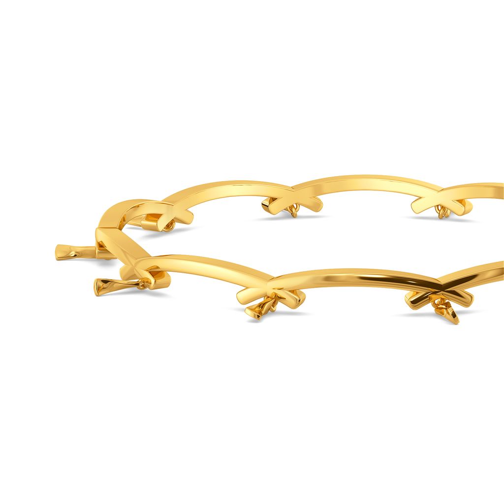 Fringe Breeze Gold Bangles
