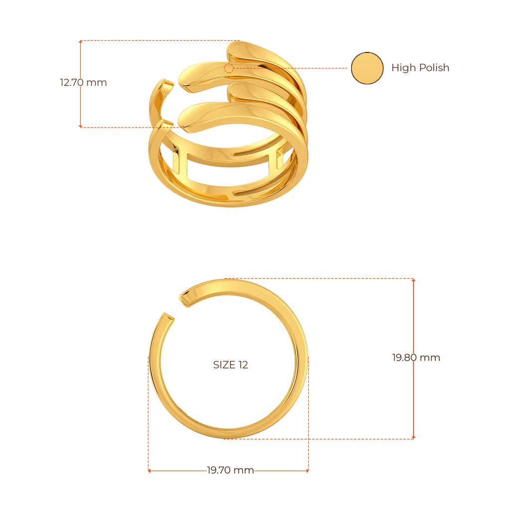 A Fringe Escape Gold Rings image