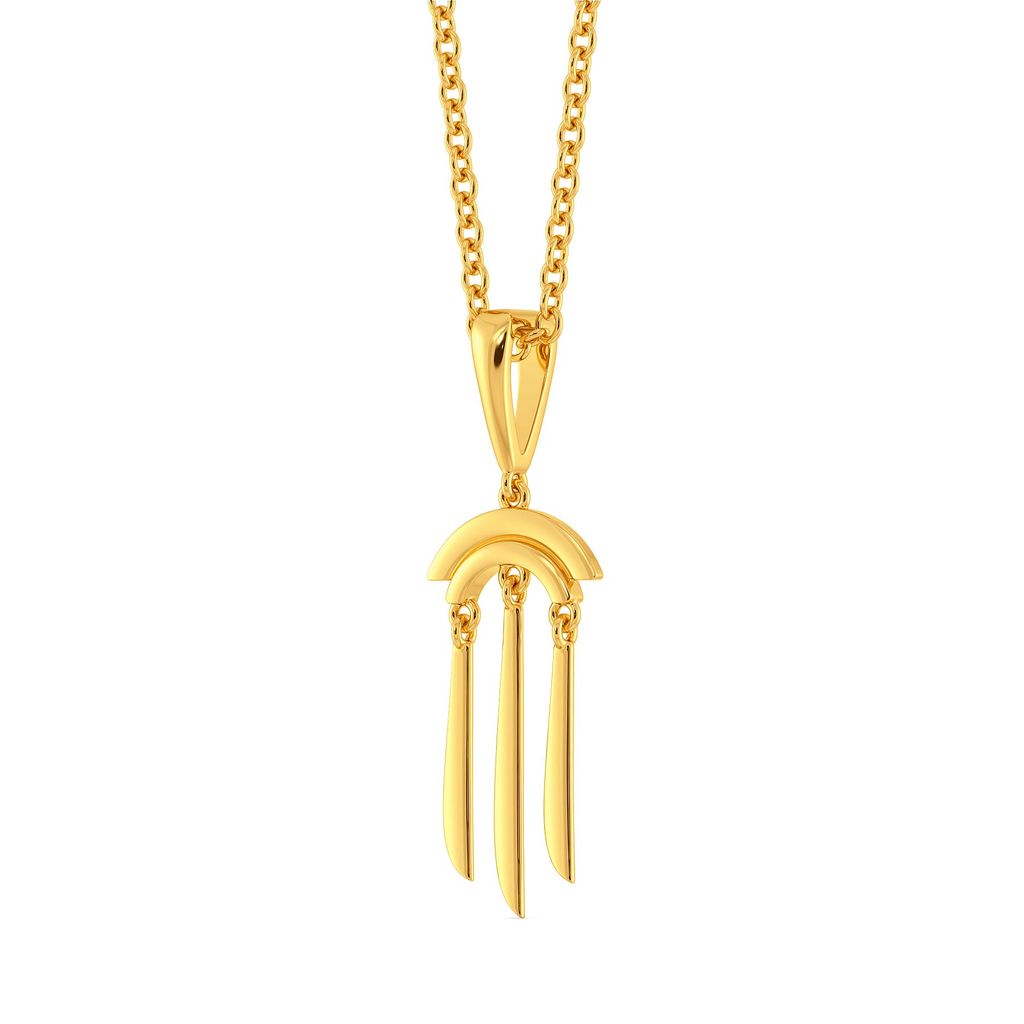 Funky Fringe Gold Pendants