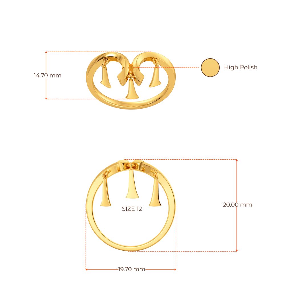 Twist O Trims Gold Rings image