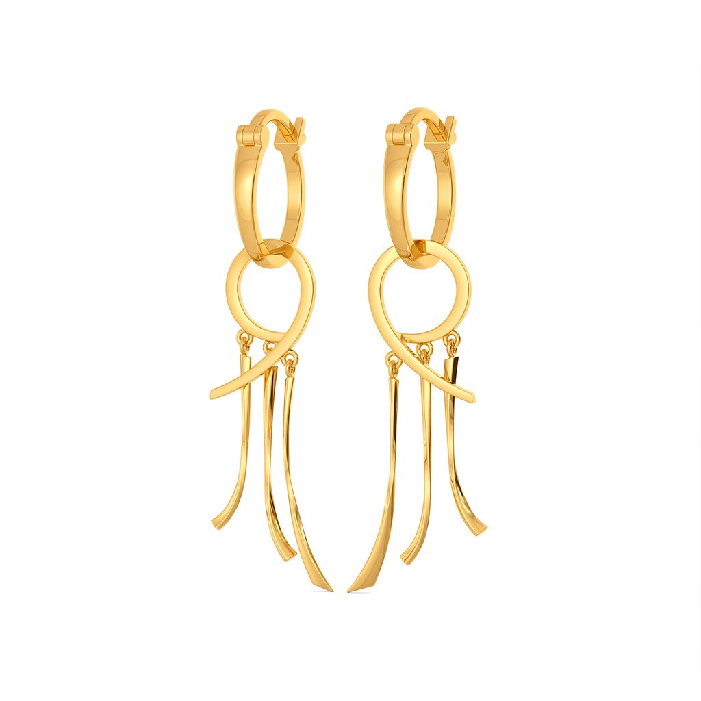 Fray Frolics Gold Earrings