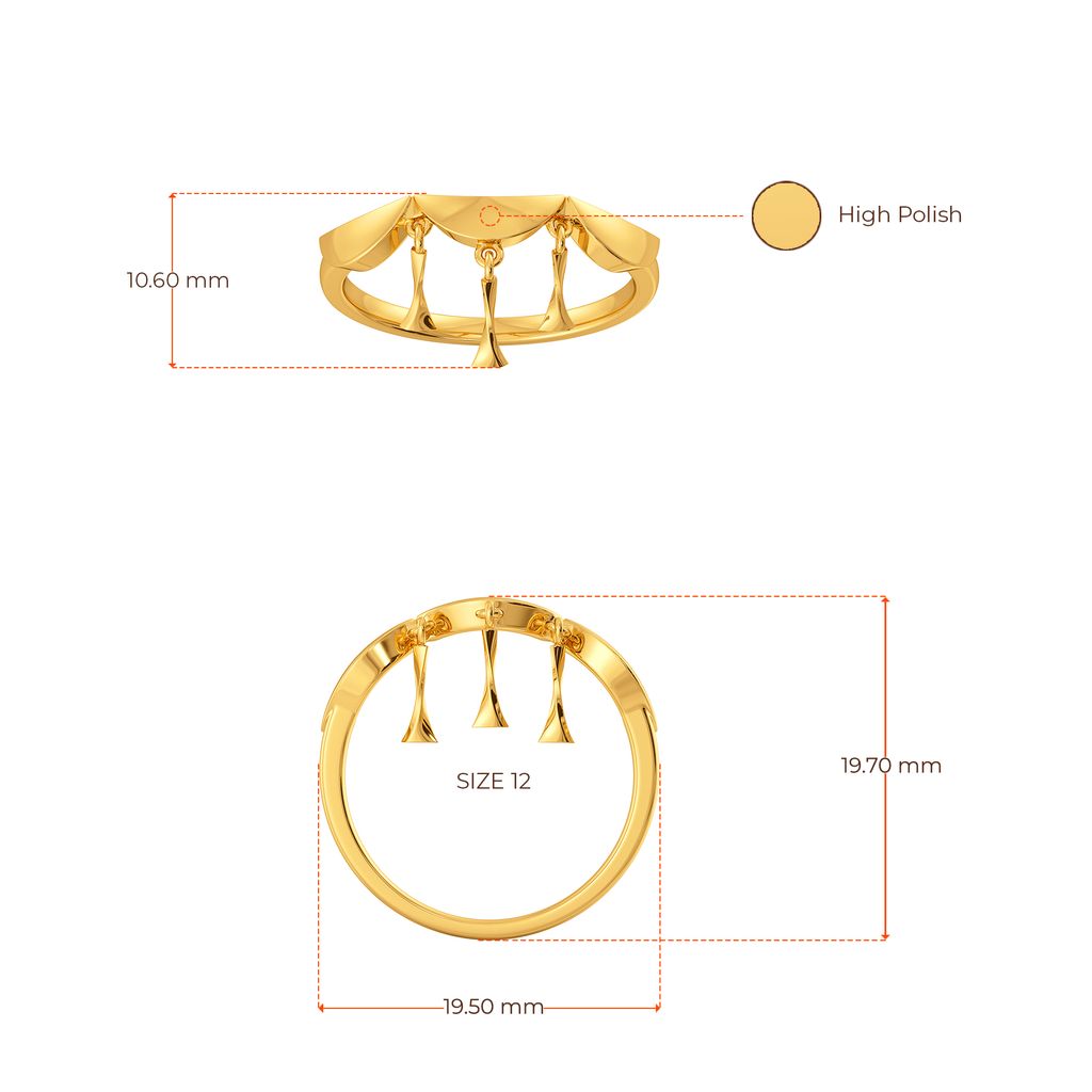 Cinch The Fringe Gold Rings image