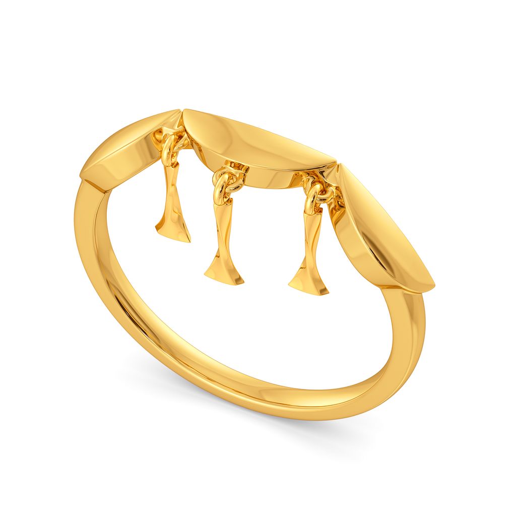 Cinch The Fringe Gold Rings image