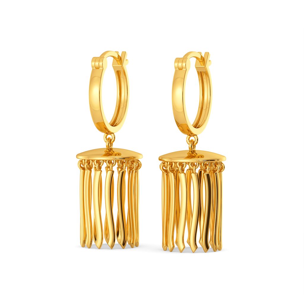 Cinch The Fringe Gold Earrings