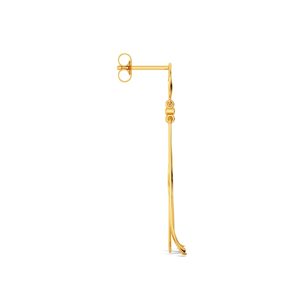 Feel The Fringe Gold Earrings