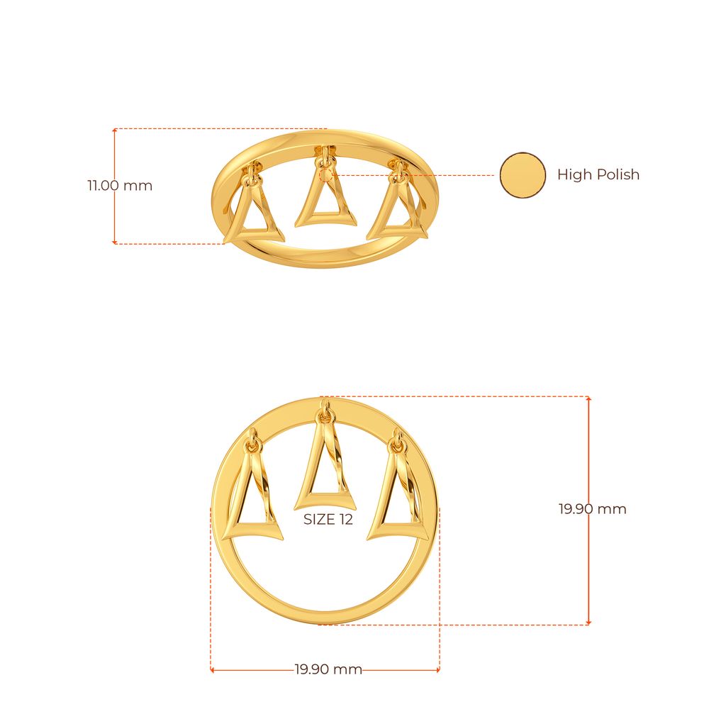 Feel The Fringe Gold Rings image