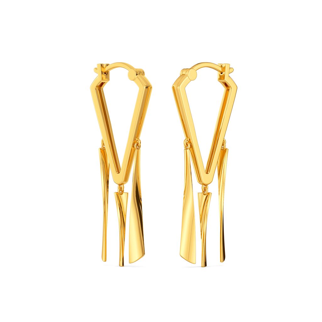 Synced to Fringe Gold Earrings
