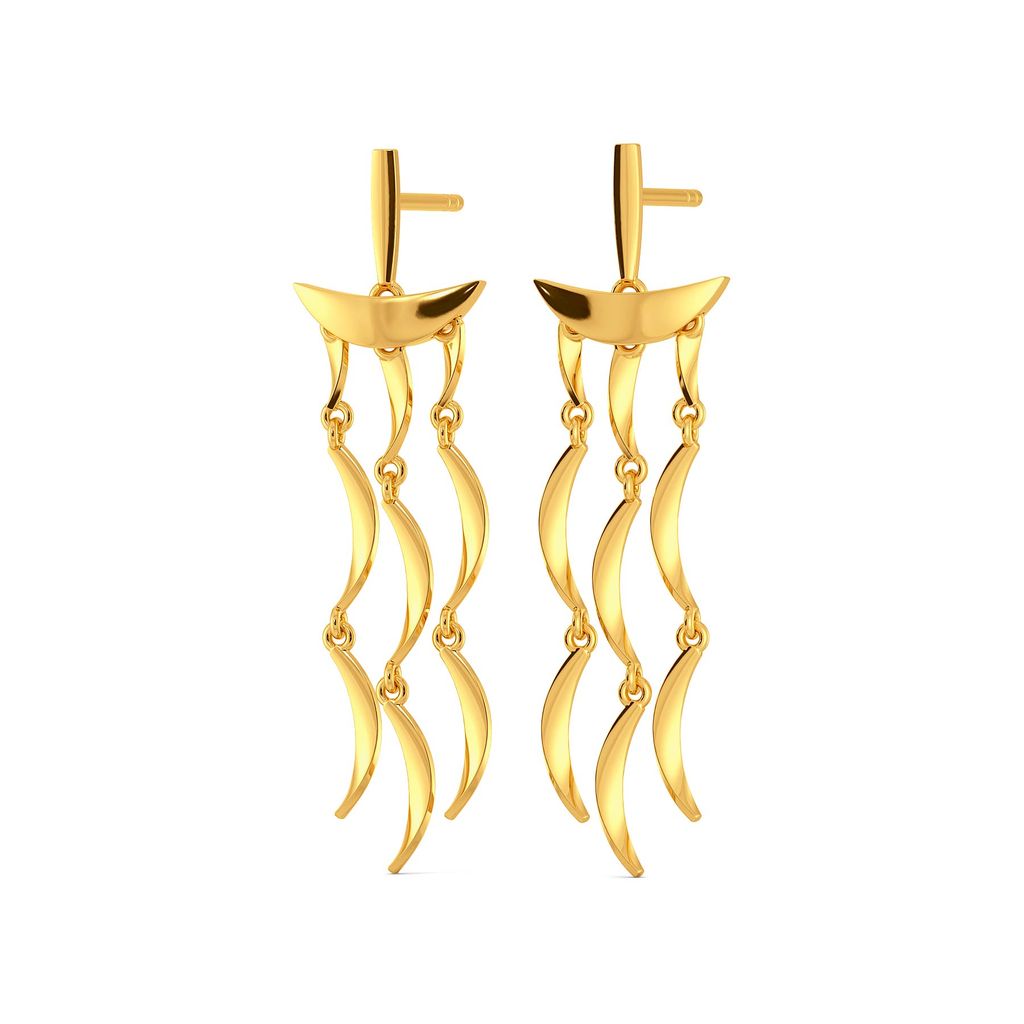 Fringe Freedom Gold Earrings