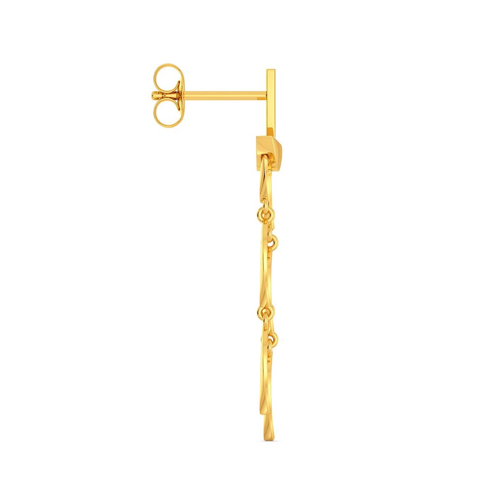 Fringe Freedom Gold Earrings