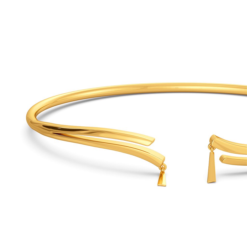 Fixated On Fringe Gold Bangles