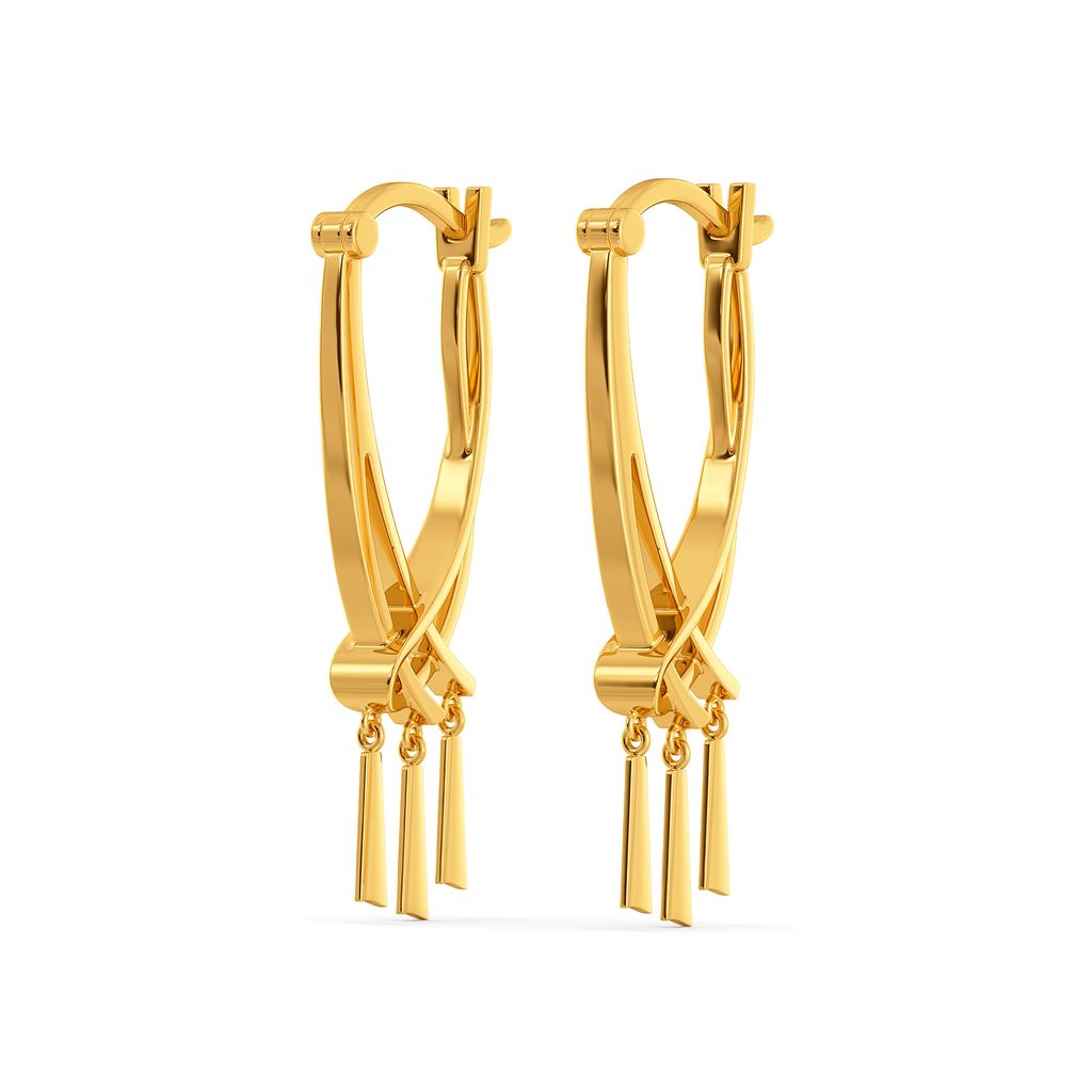 Fixated On Fringe Gold Earrings