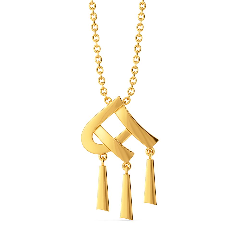 Fixated On Fringe Gold Pendants