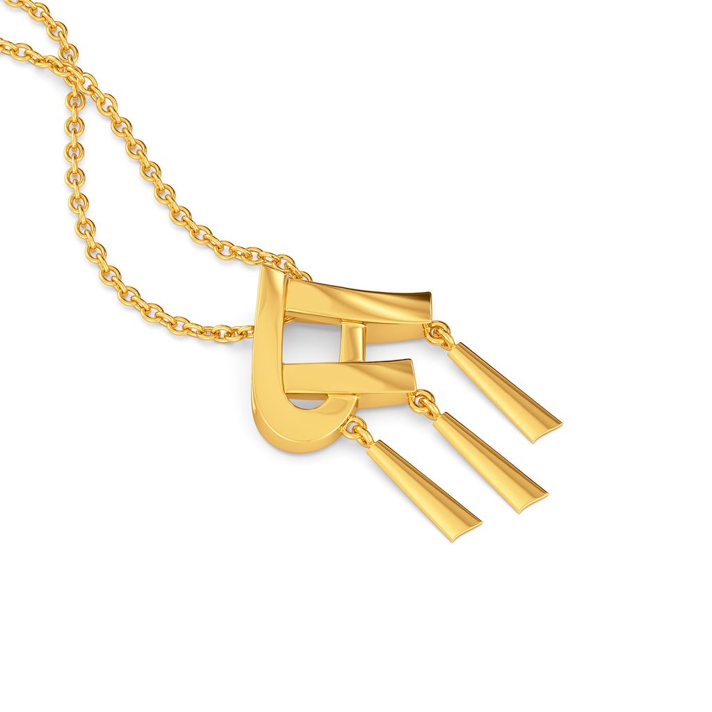Fixated On Fringe Gold Pendants