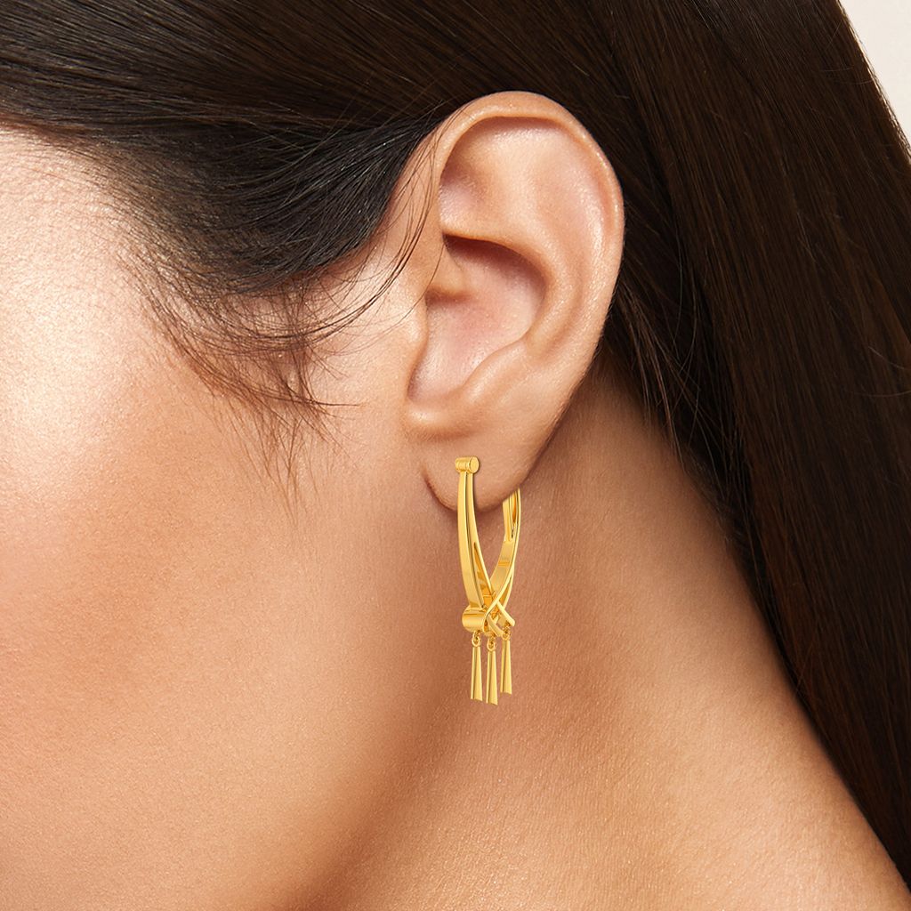 Fixated On Fringe Gold Earrings