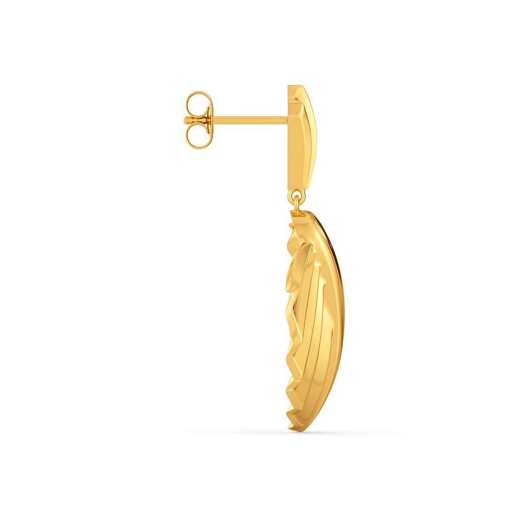 Frill Fantasy Gold Earrings
