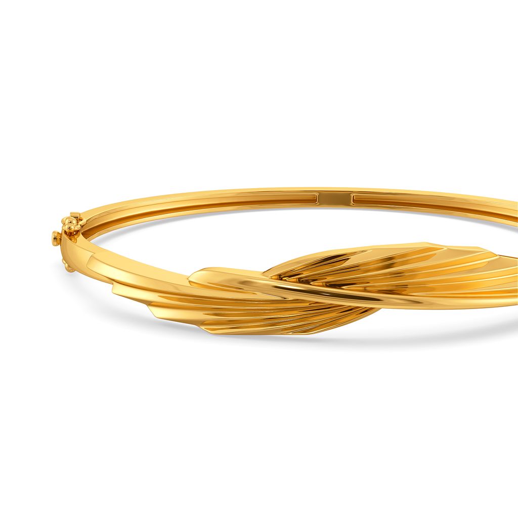 Frill Fantasy Gold Bangles