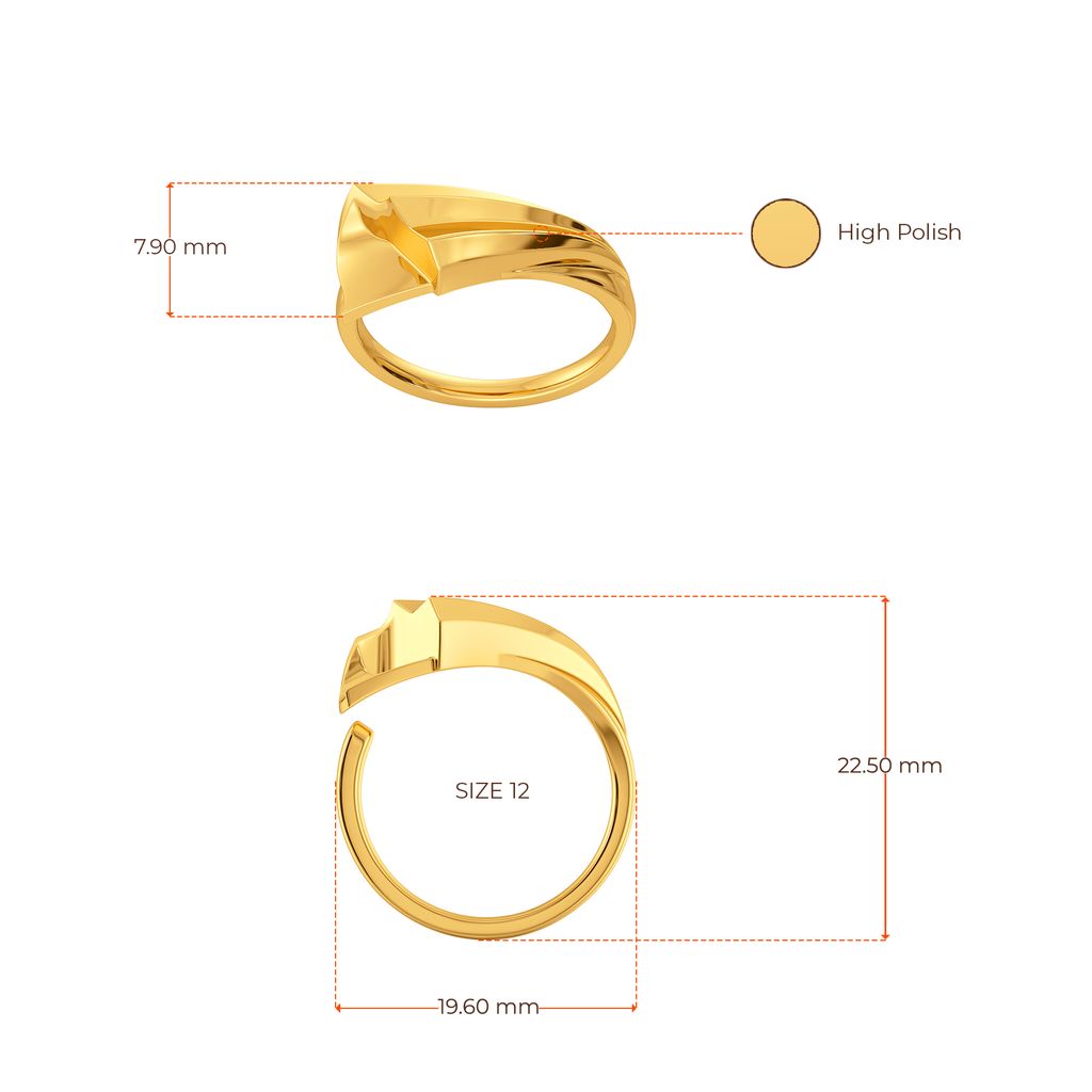 Too Fond to Frill Gold Rings image