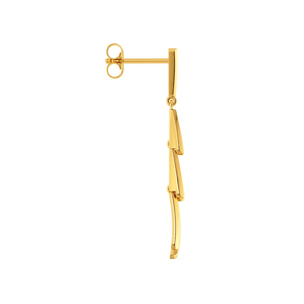 Pucker Panache Gold Earrings