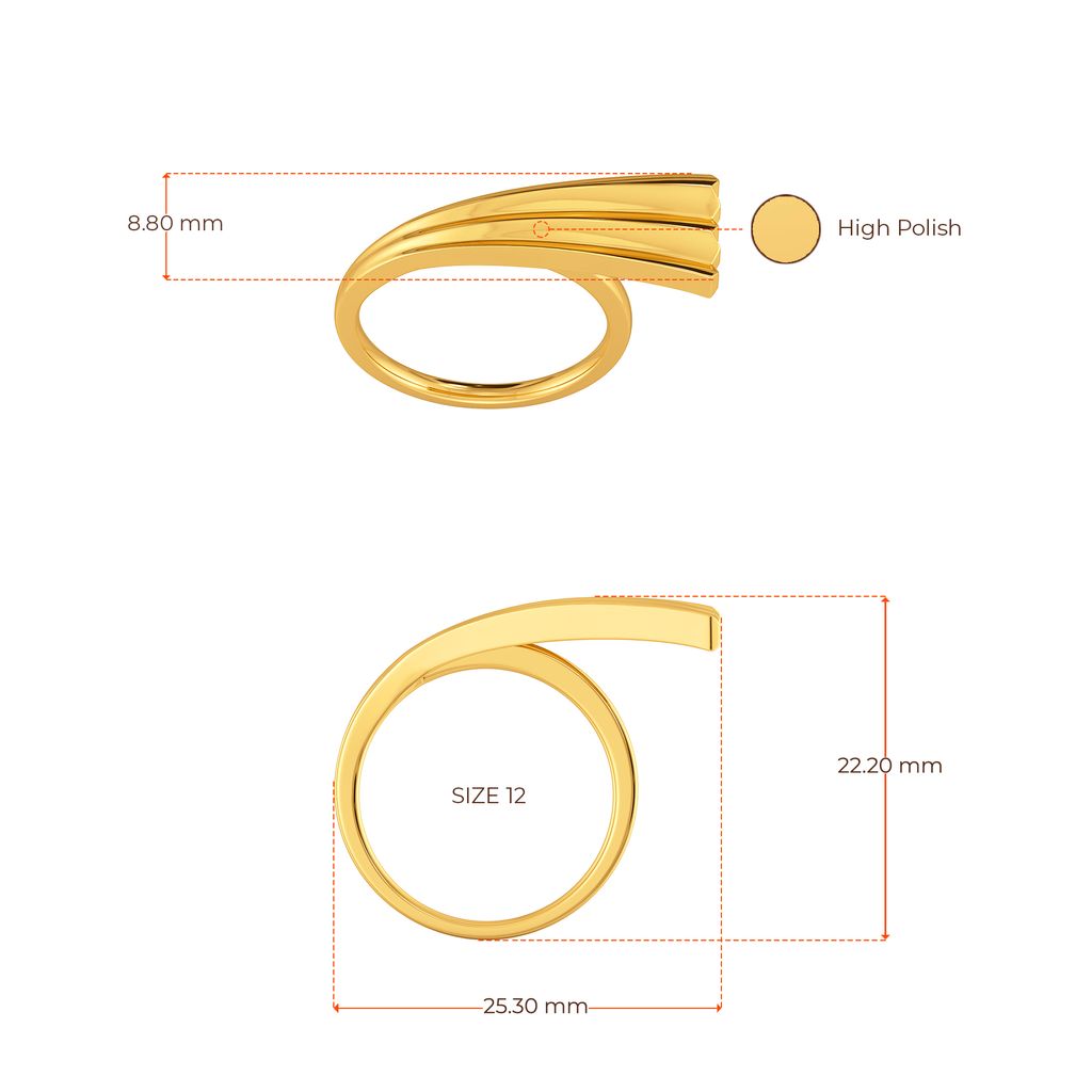Pucker Panache Gold Rings image