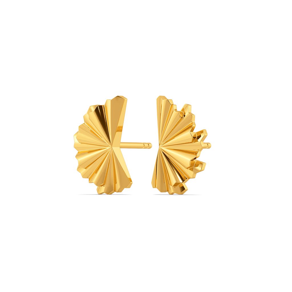 Frill to Party Gold Earrings