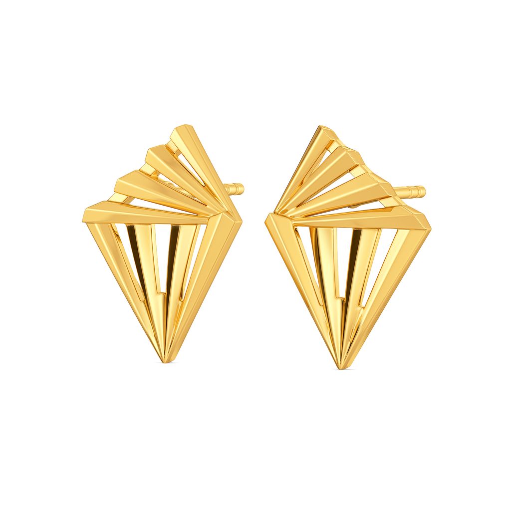 Layer O Frill Gold Earrings
