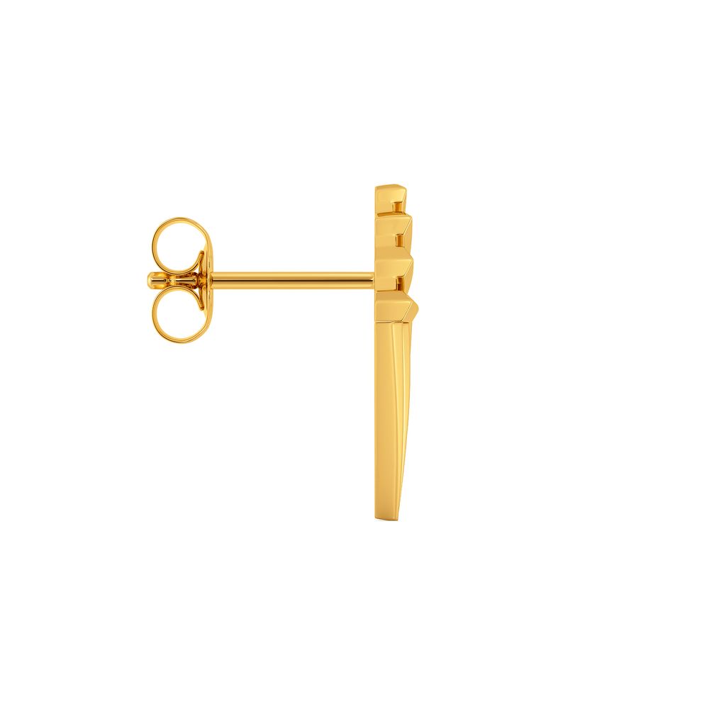 Layer O Frill Gold Earrings