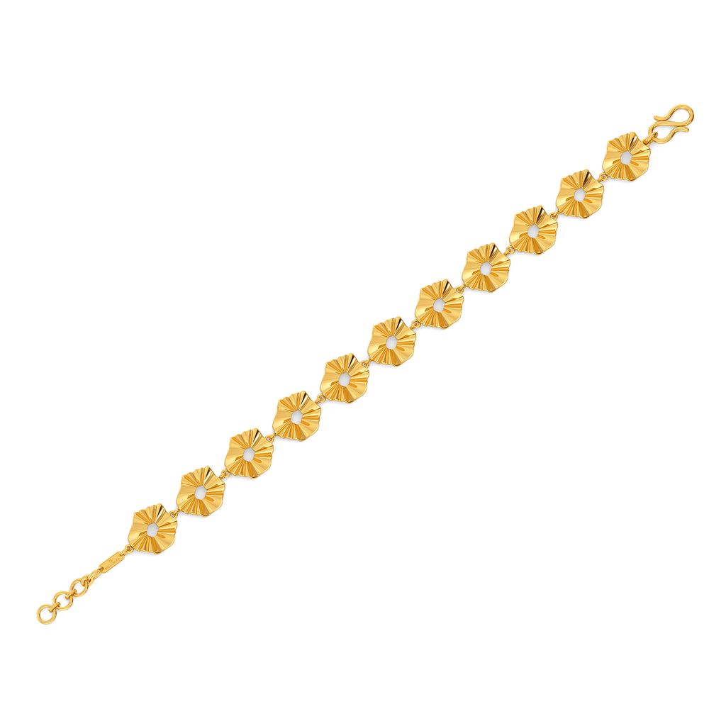 Crinkle Chic Gold Bracelets