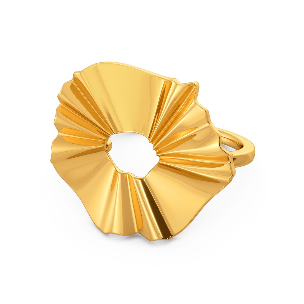 Crinkle Chic Gold Rings alternate view 3