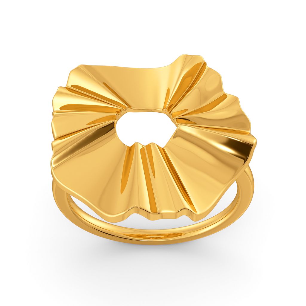Crinkle Chic Gold Rings alternate view 2