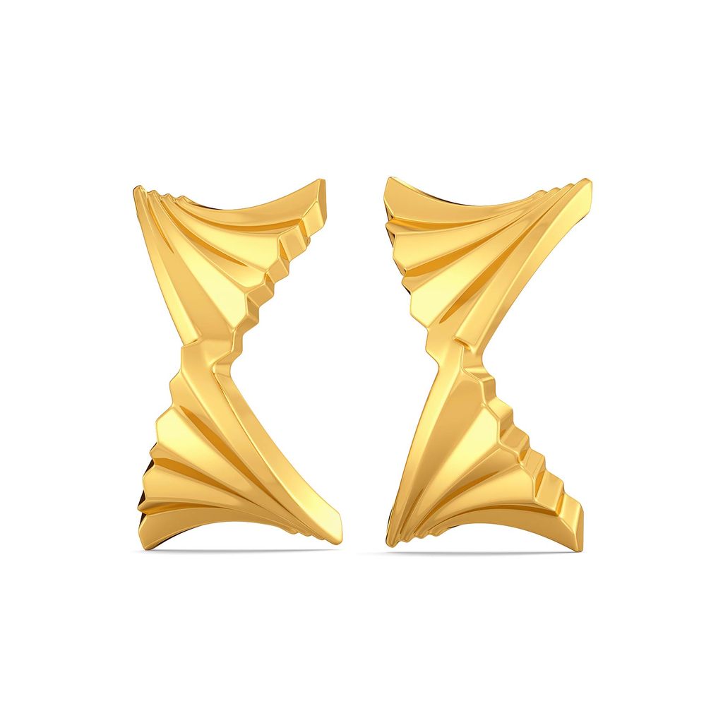Frilly Affair Gold Earrings