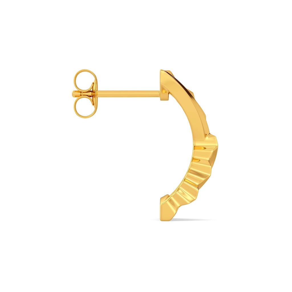 Frilly Affair Gold Earrings