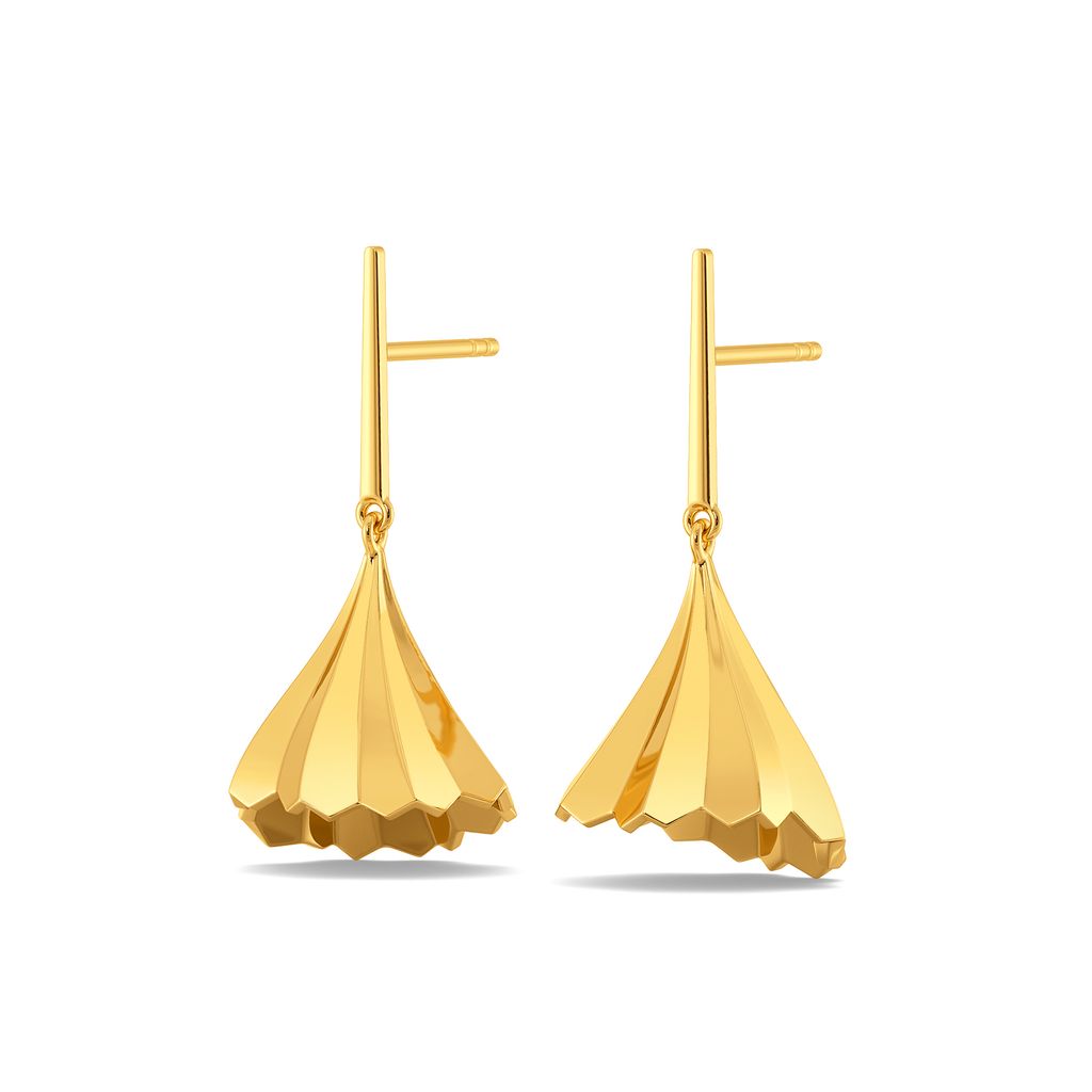 Flounce First Gold Earrings