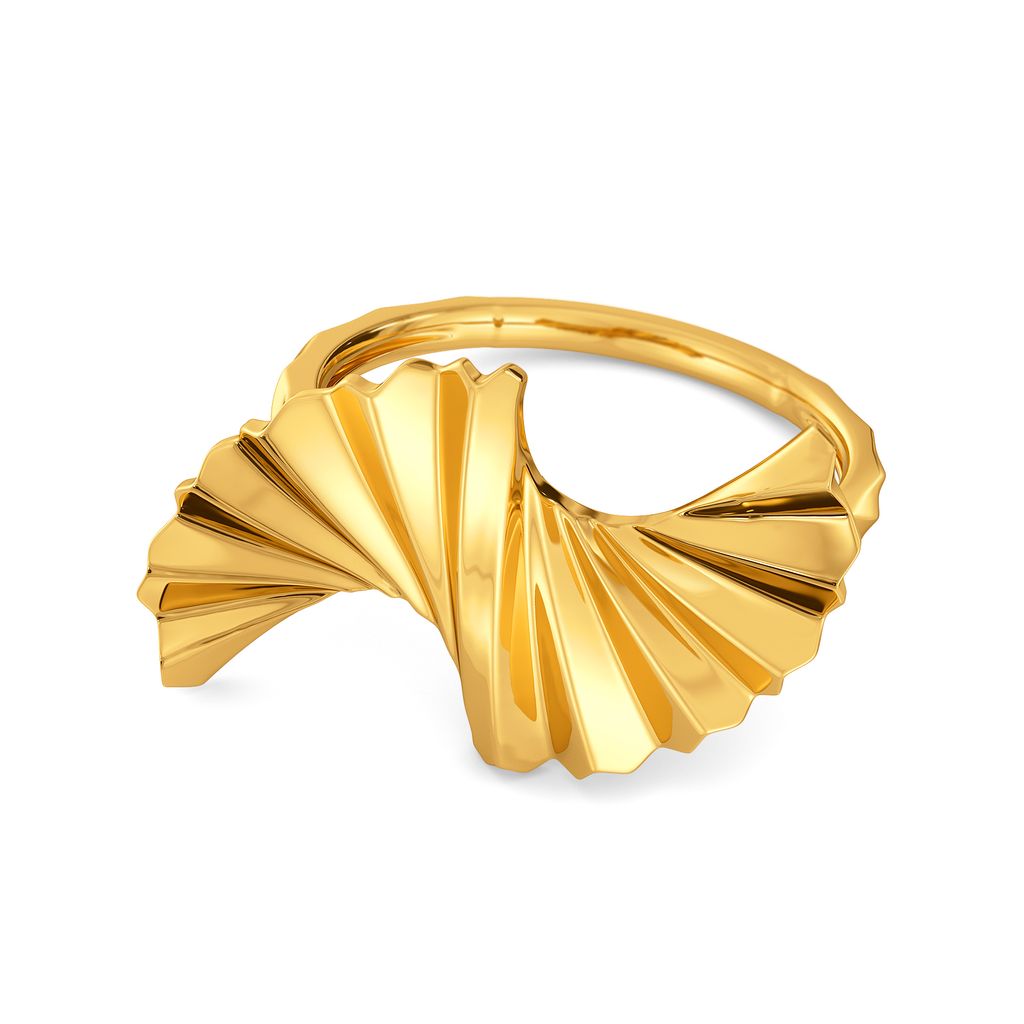 Swirl O Drama Gold Rings alternate view 3