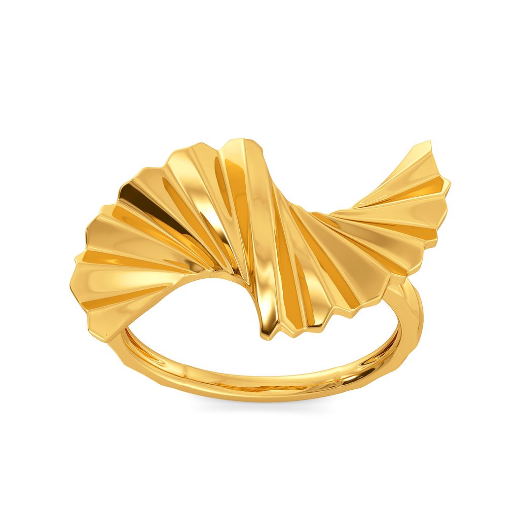 Swirl O Drama Gold Rings alternate view 2