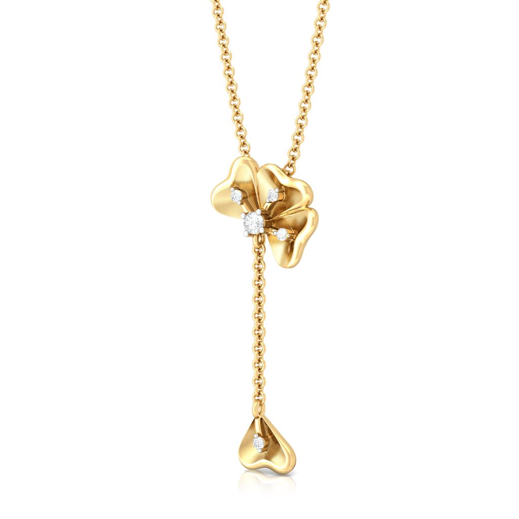 Fall Flowers Diamond Pendants