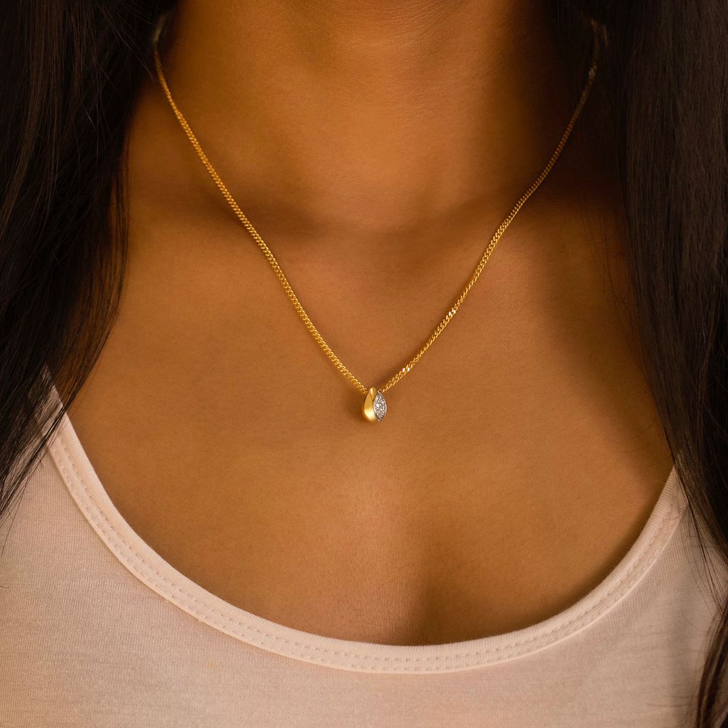 Shimmer Buds Diamond Pendants