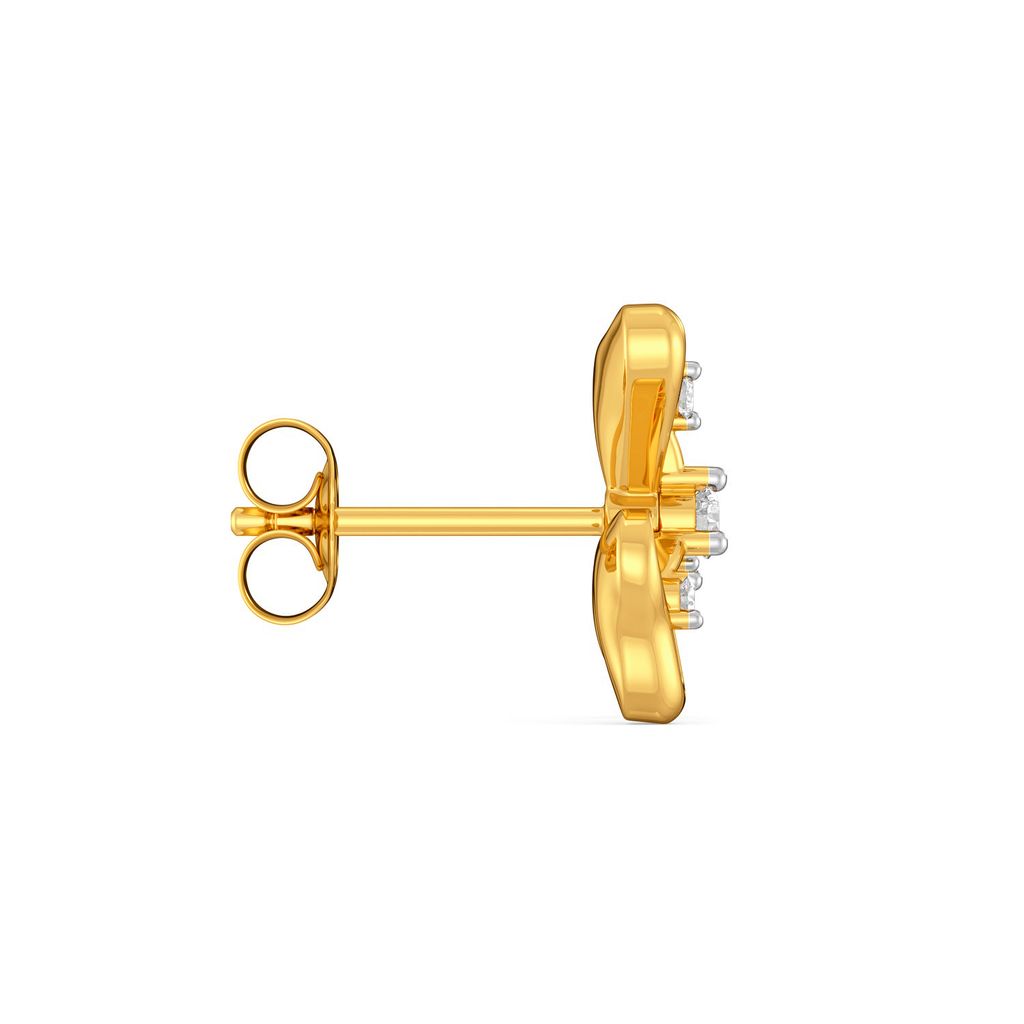 Peek a Petal Diamond Earrings