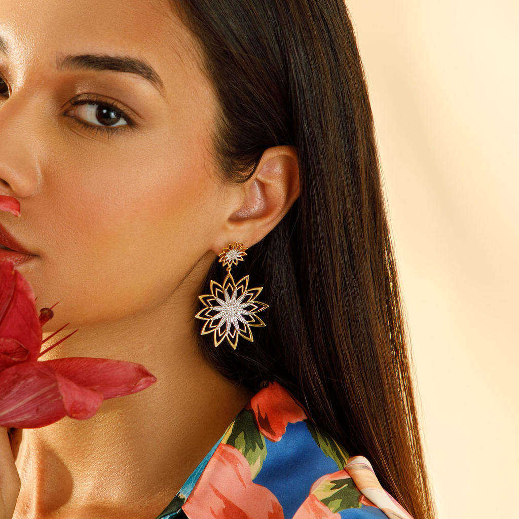 My Dahlia Diamond Earrings