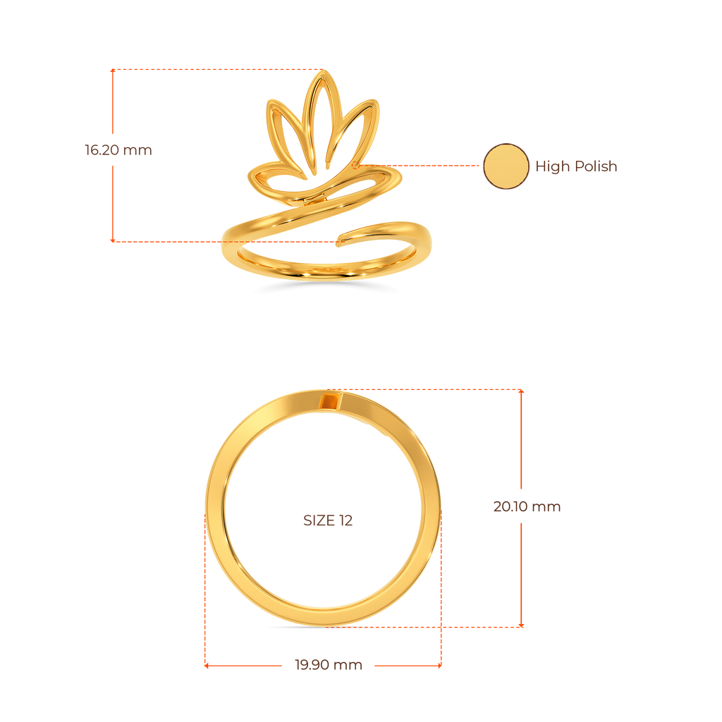 Lotus Of Joy Gold Rings image