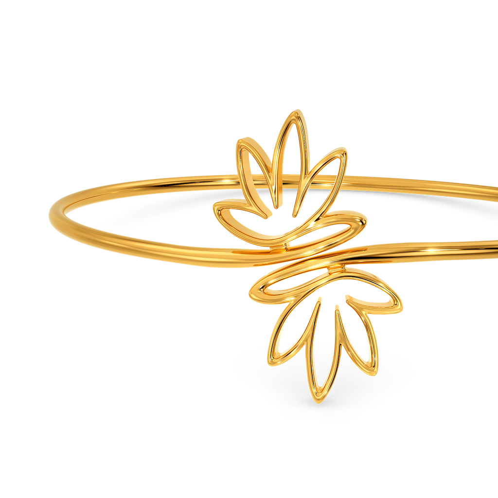 Lotus Of Joy Gold Bangles