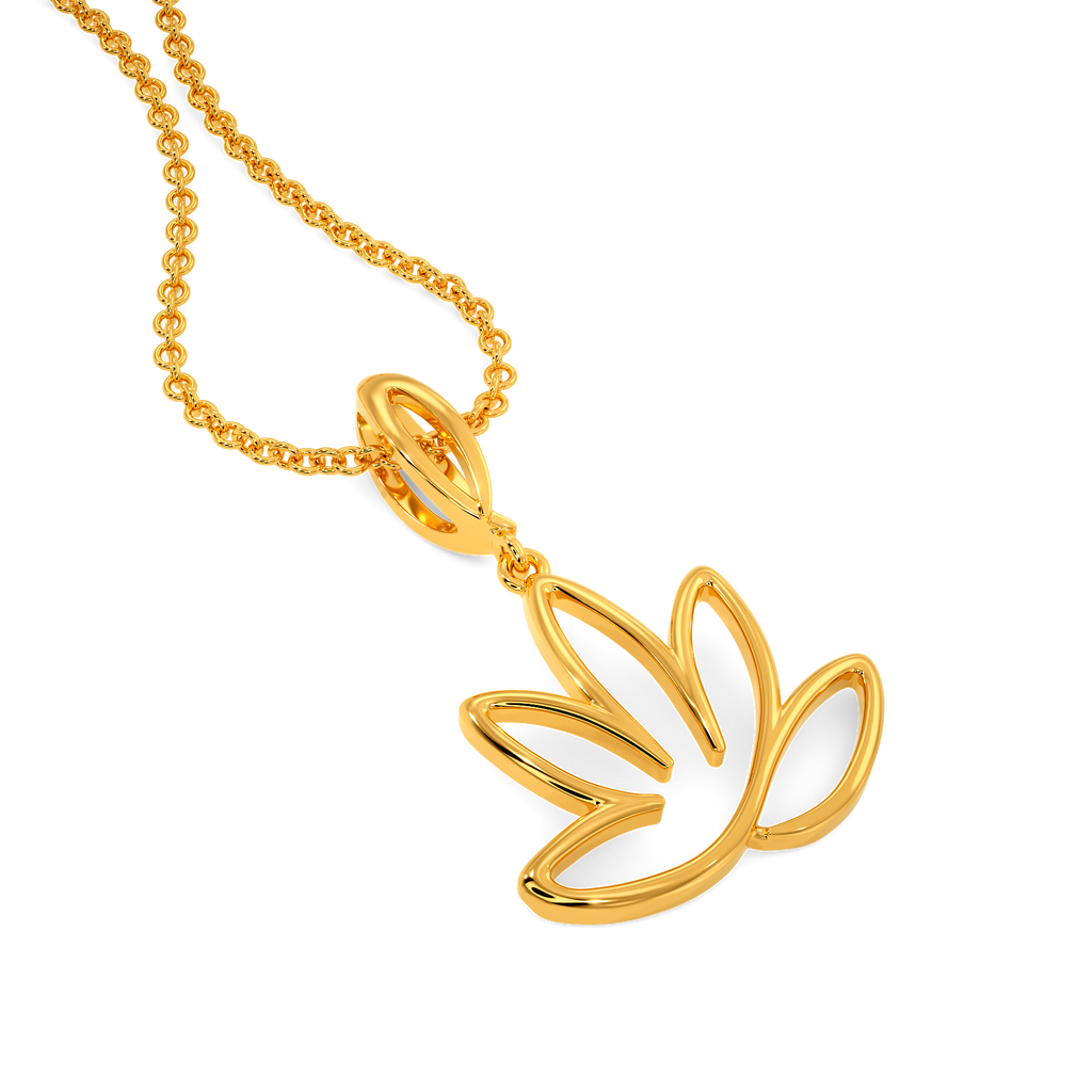Lotus Of Joy Gold Pendants