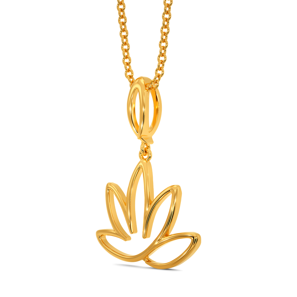Lotus Of Joy Gold Pendants